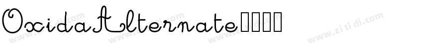 OxidaAlternate字体转换