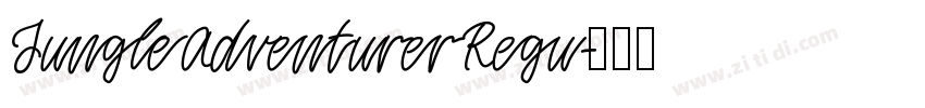 JungleAdventurerRegu字体转换