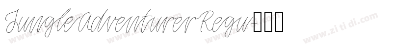 JungleAdventurerRegu字体转换