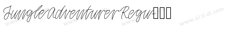 JungleAdventurerRegu字体转换