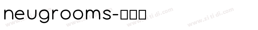 neugrooms字体转换