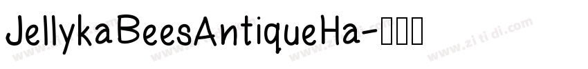 JellykaBeesAntiqueHa字体转换