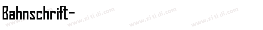 Bahnschrift字体转换