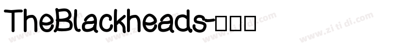 TheBlackheads字体转换