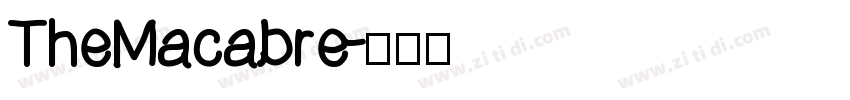 TheMacabre字体转换