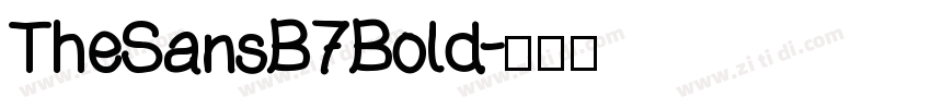 TheSansB7Bold字体转换