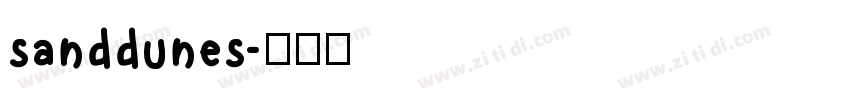 sanddunes字体转换