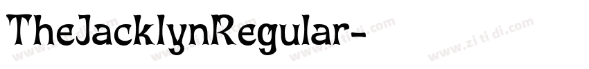 TheJacklynRegular字体转换