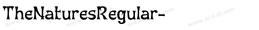 TheNaturesRegular字体转换