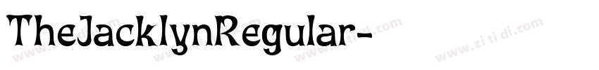 TheJacklynRegular字体转换