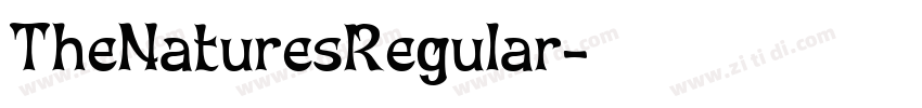 TheNaturesRegular字体转换