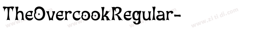 TheOvercookRegular字体转换