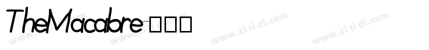TheMacabre字体转换