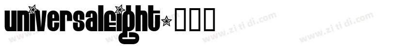 UniversalEight字体转换