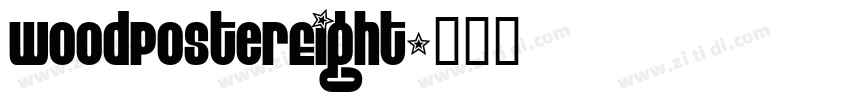 WoodPosterEight字体转换