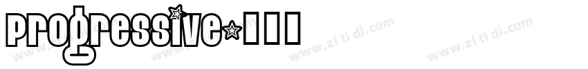 Progressive字体转换