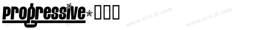 Progressive字体转换