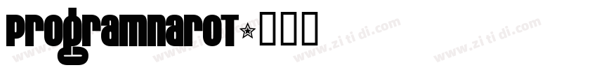 ProgramNarOT字体转换