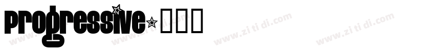 Progressive字体转换
