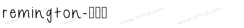 remington字体转换