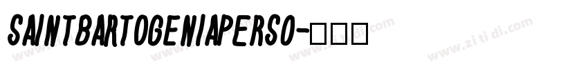 SaintBartogeniaPERSO字体转换