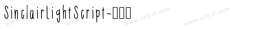 SinclairLightScript字体转换
