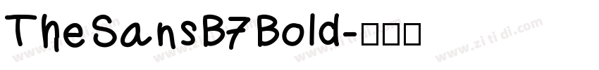 TheSansB7Bold字体转换