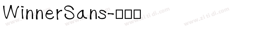 WinnerSans字体转换