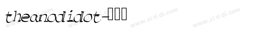 theanodidot字体转换