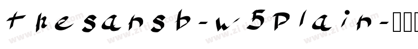 thesansb-w5plain字体转换