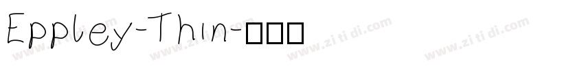 Eppley-Thin字体转换