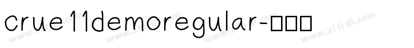 crue11demoregular字体转换
