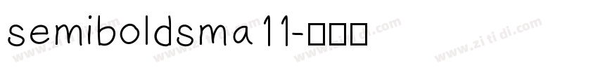 semiboldsma11字体转换