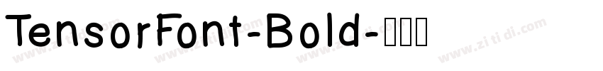 TensorFont-Bold字体转换