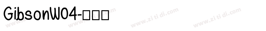 GibsonW04字体转换