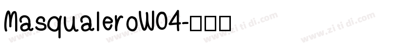 MasqualeroW04字体转换
