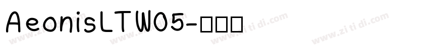 AeonisLTW05字体转换