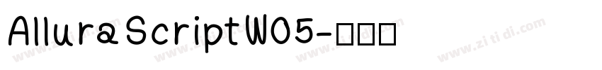 AlluraScriptW05字体转换