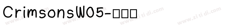 CrimsonsW05字体转换