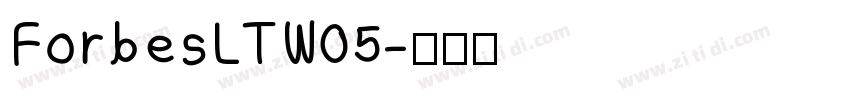 ForbesLTW05字体转换