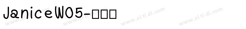 JaniceW05字体转换