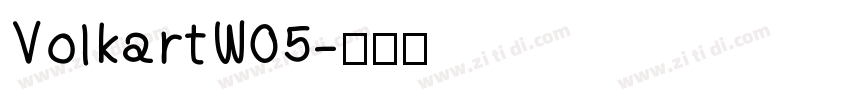 VolkartW05字体转换