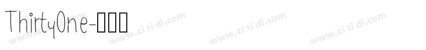 ThirtyOne字体转换