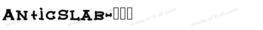 AnticSlab字体转换