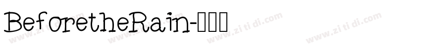 BeforetheRain字体转换