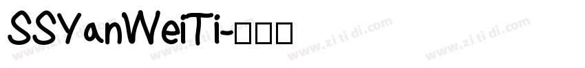 SSYanWeiTi字体转换
