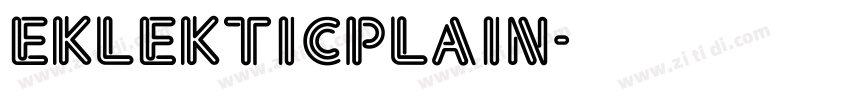 eklekticplain字体转换