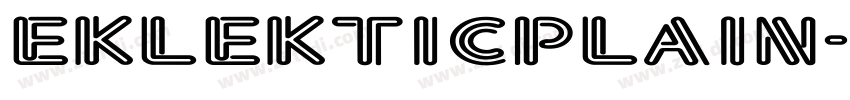 eklekticplain字体转换