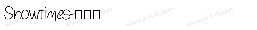 Snowtimes字体转换