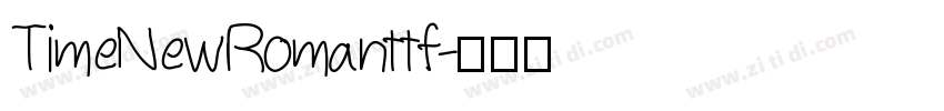 TimeNewRomanttf字体转换